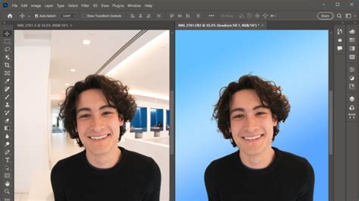 How do I put two colors together on a picture in Photoshop