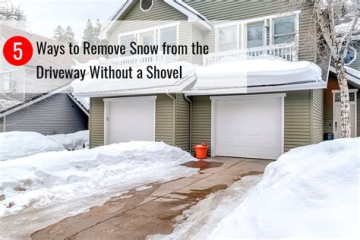 How do I remove snow from my driveway without a shovel