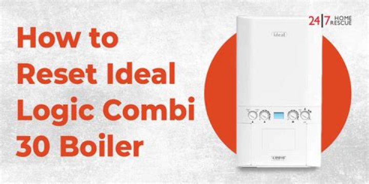 How do I reset my ideal logic boiler