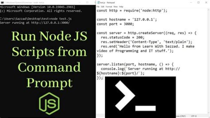 How do I run a node js script