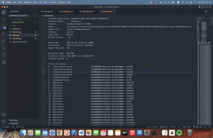 How do I Symbolicate a crash log in Xcode 9