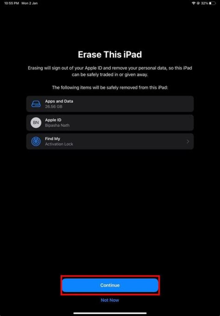 How do I wipe my iPhone before selling it