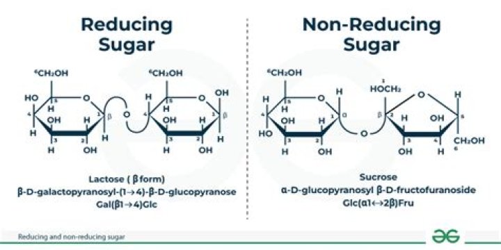 How do reducing and non reducing sugars differ
