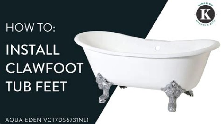 How do you anchor a clawfoot tub