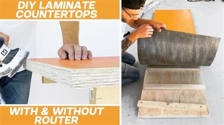 How do you attach laminate sheet to plywood