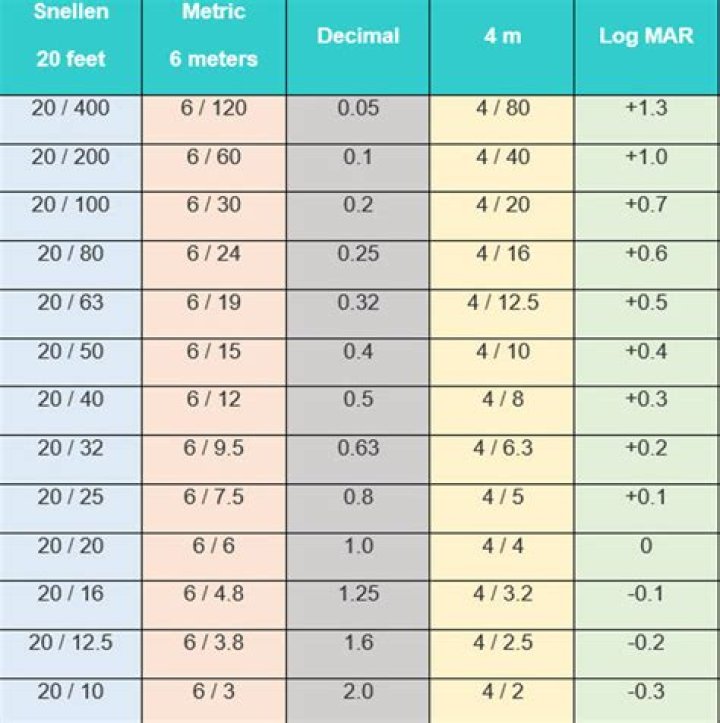 How do you calculate LogMAR Snellen