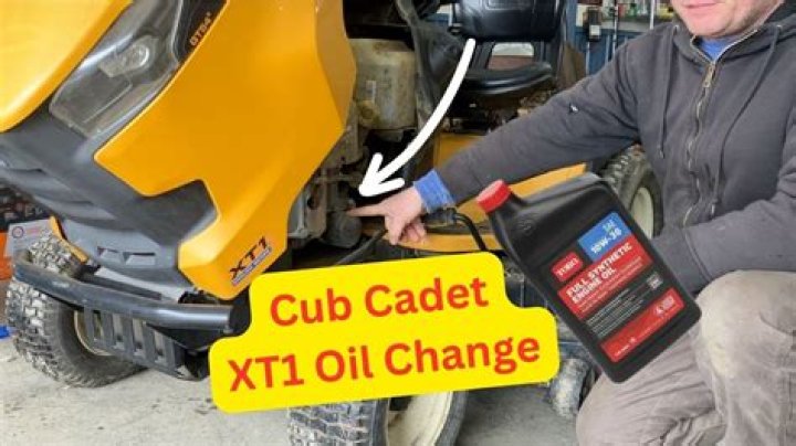 How do you change the oil on a Cub Cadet LTX 1045