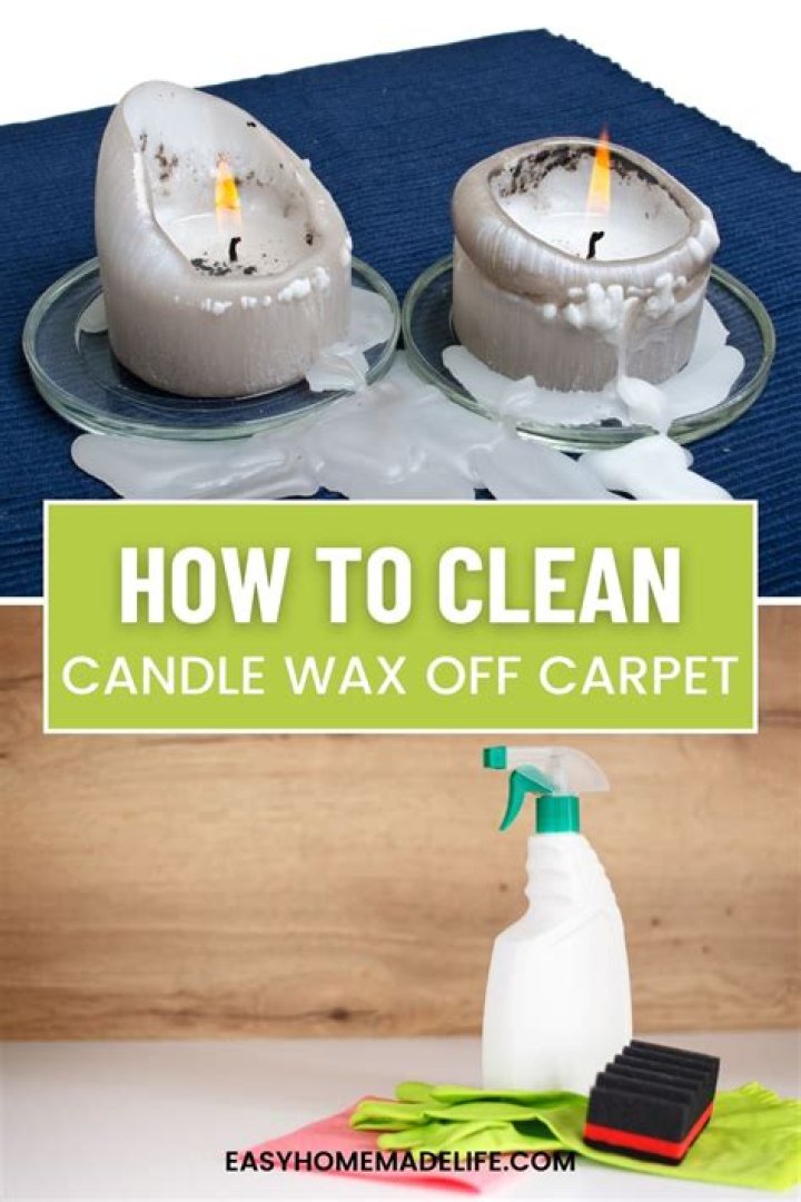 How do you clean candle wax off the floor