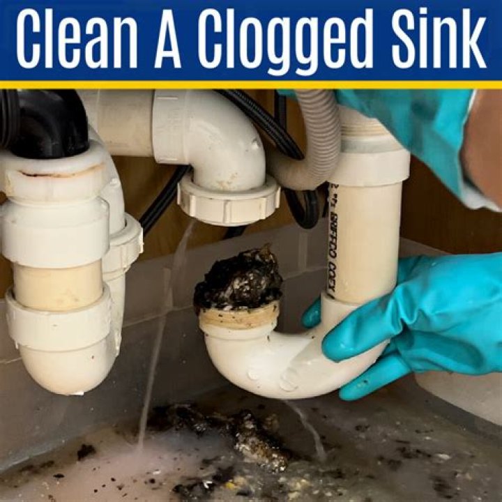 How do you clean sink drains
