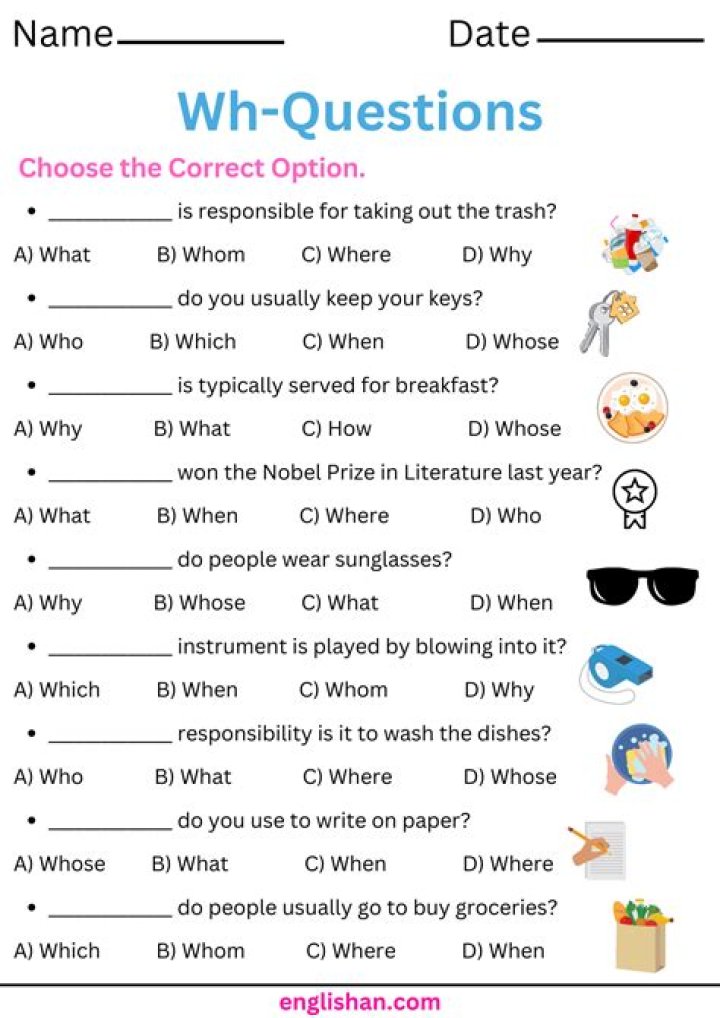 How do you create a WH question