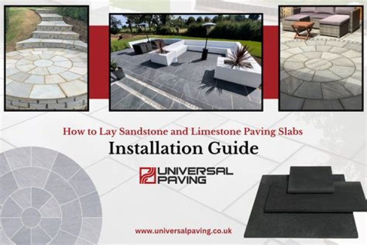 How do you cut limestone paving slabs