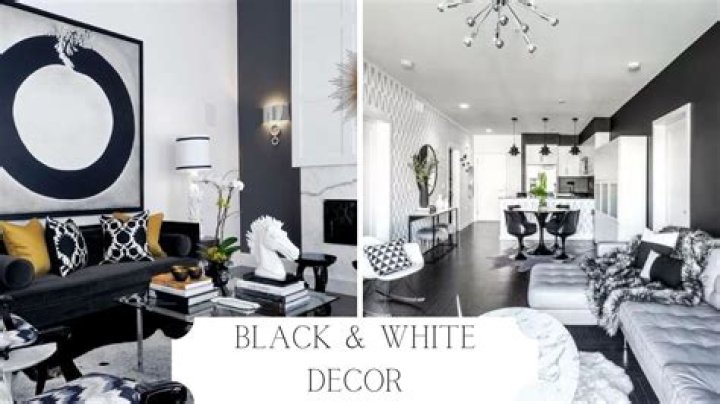 How do you decorate a black and white room