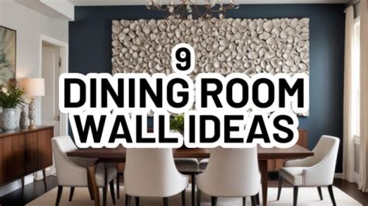 How do you decorate dining room walls