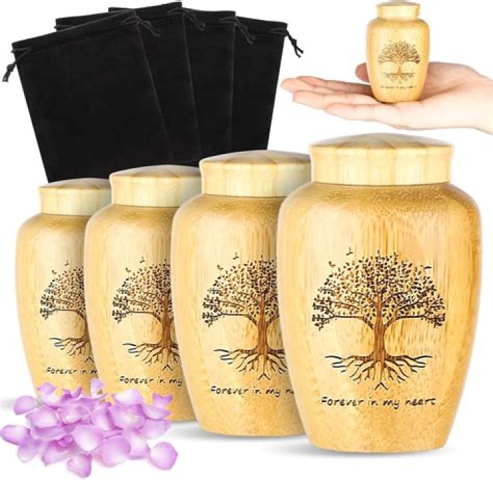 How do you display a cremation urn