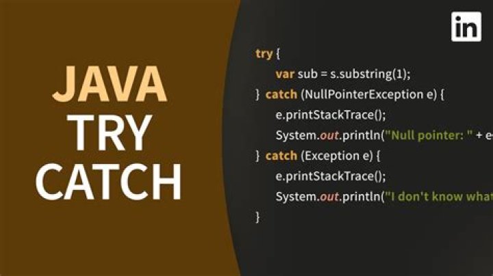 How do you do try catch in Java