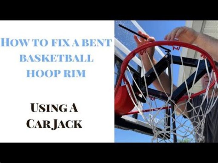 How do you fix a bent basketball rim