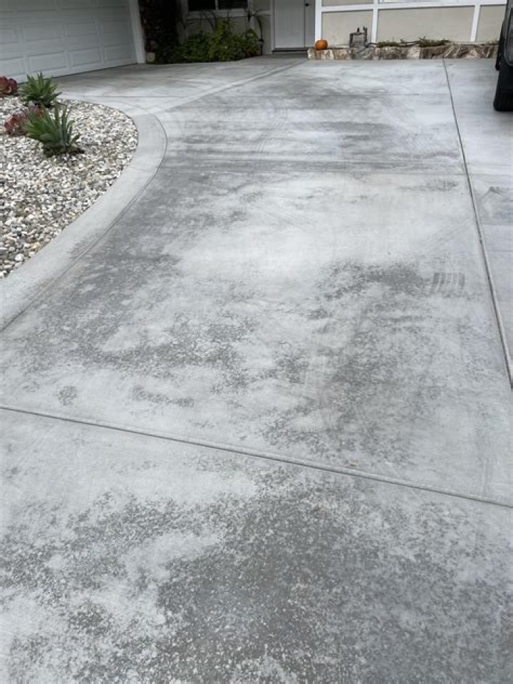 How do you fix discolored concrete