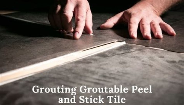 How do you grout Groutable vinyl tiles