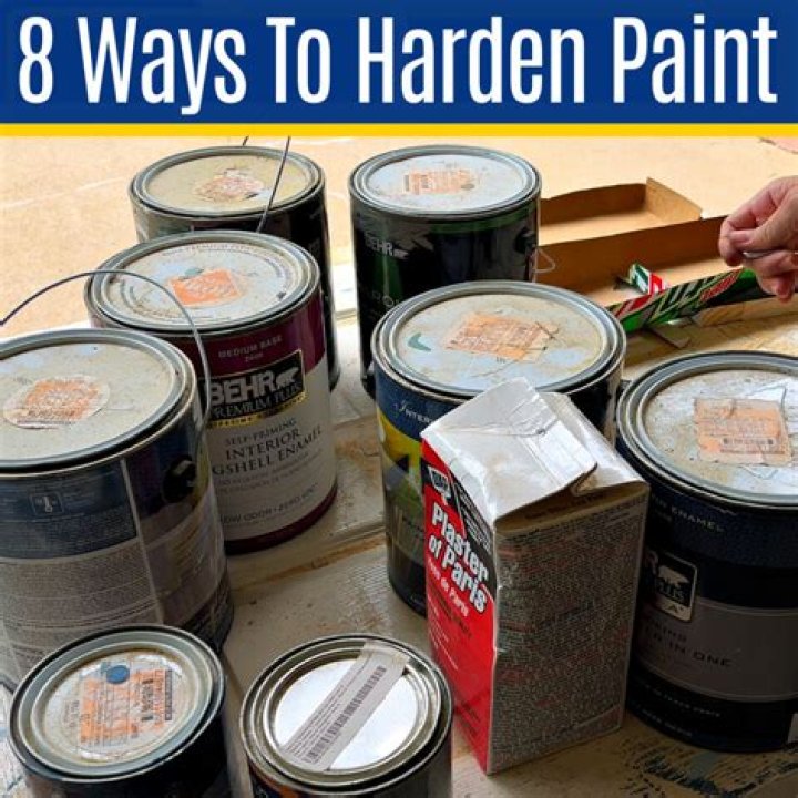 How do you harden paint that has been disposed of