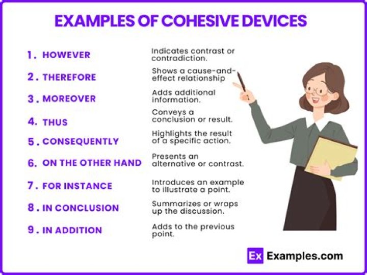 How do you identify cohesive devices