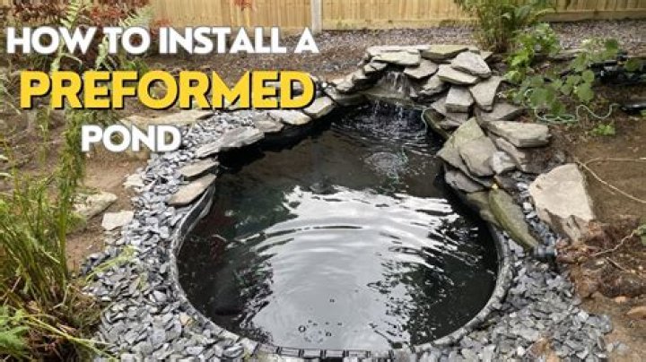 How do you install a preformed pond liner