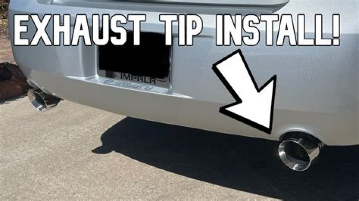 How do you install an aftermarket exhaust tip