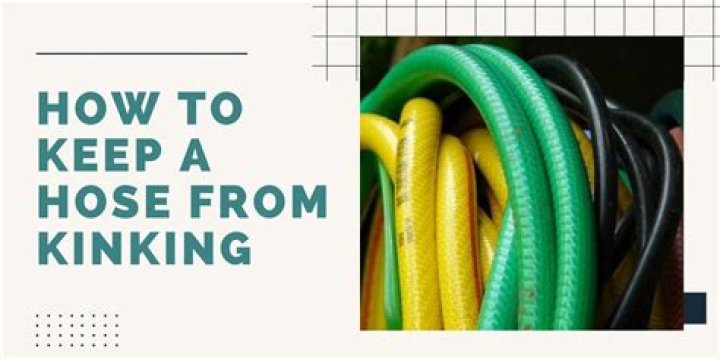 How do you keep a rubber hose from kinking