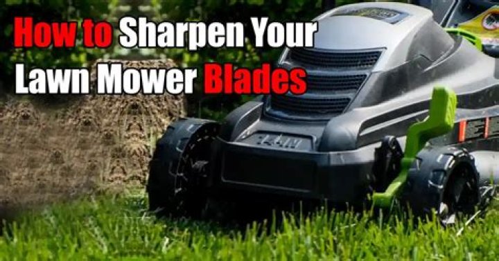 How do you keep lawn mower blades sharp