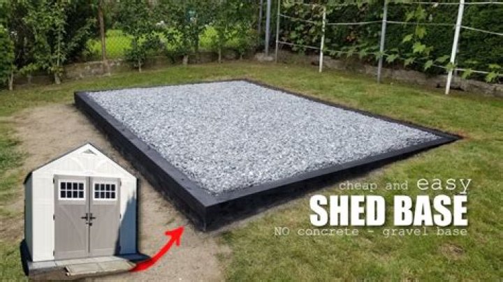 How do you lay a plastic shed base