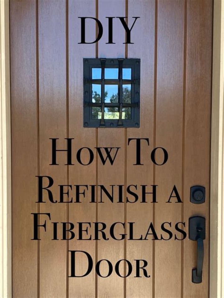 How do you maintain a fiberglass door