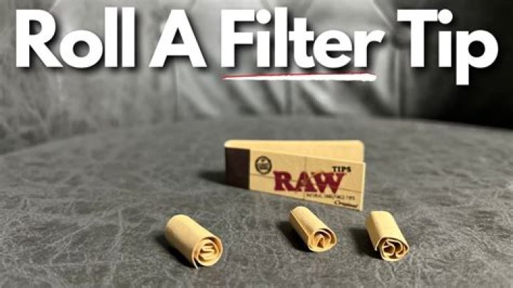 How do you make a filter for a cigarette
