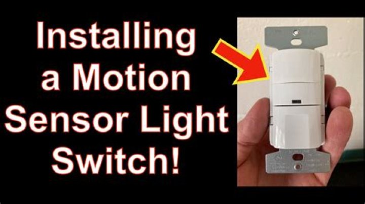 How do you make a motion sensor light up
