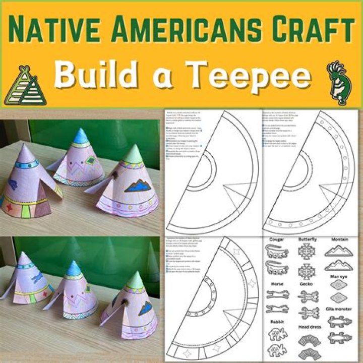 How do you make a tipi for a school project