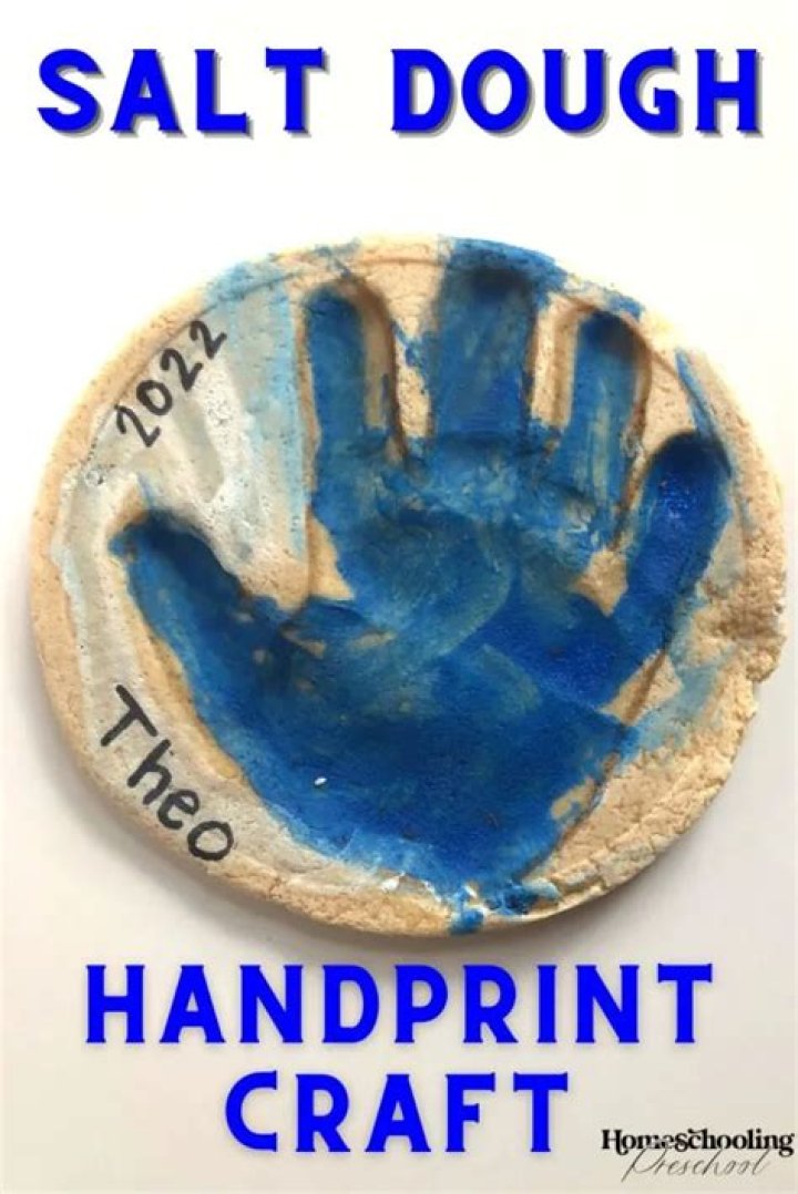 How do you make salt dough lockdown handprints