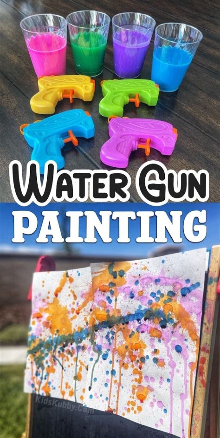 How do you paint water guns