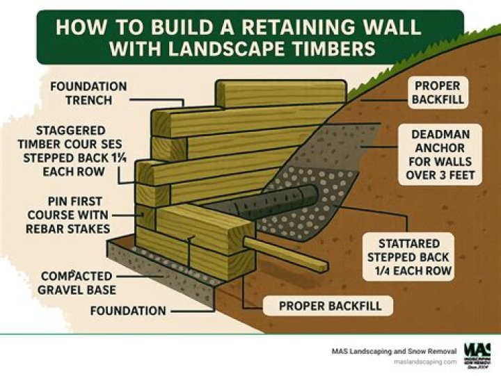 How do you pin landscape timbers