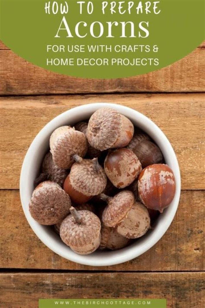 How do you prepare acorns for human consumption