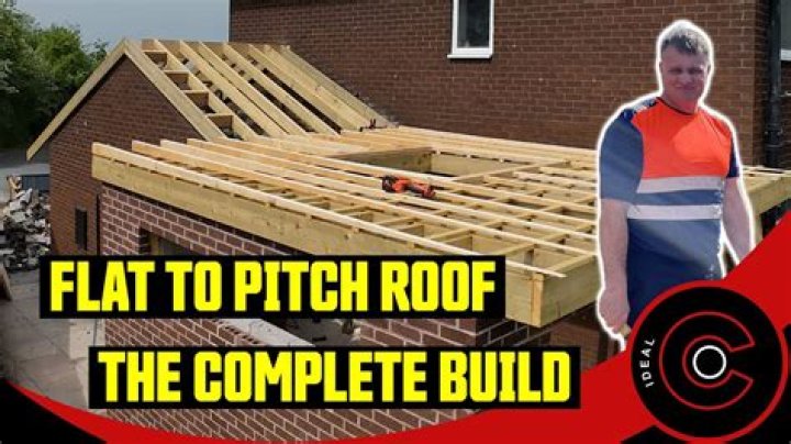 How do you raise the pitch on a flat roof