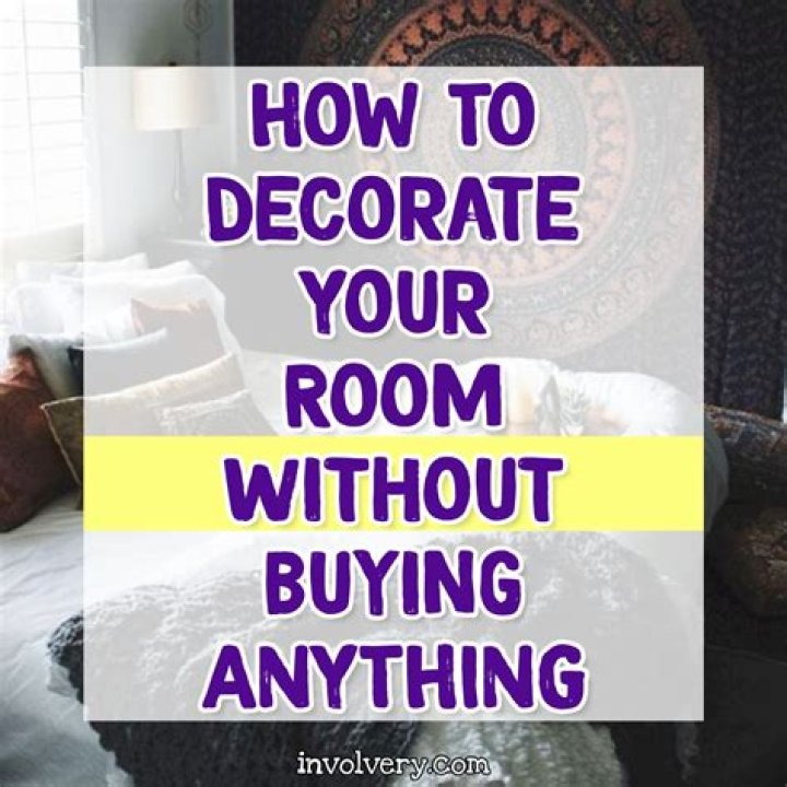 How do you redo a room without buying anything