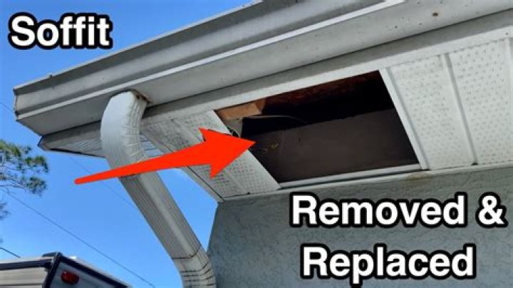 How do you remove a soffit under a porch