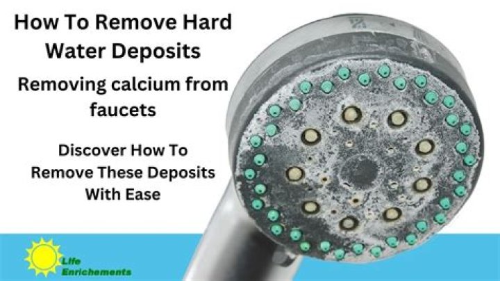 How do you remove calcium deposits from a hose