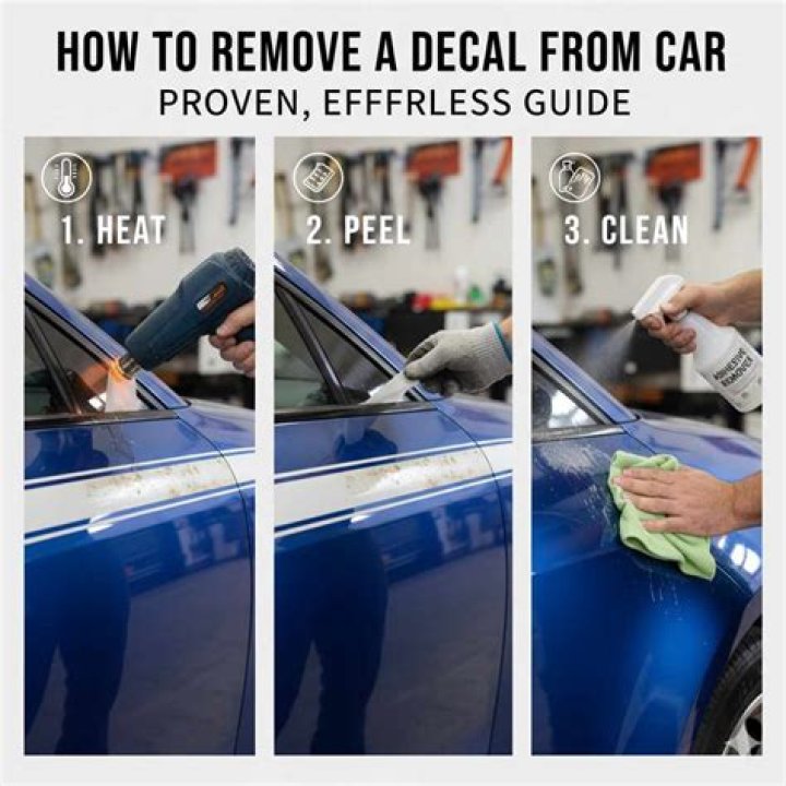 How do you remove car decals without damaging paint