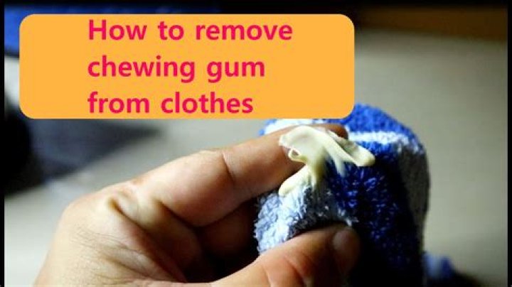 How do you remove dried gum