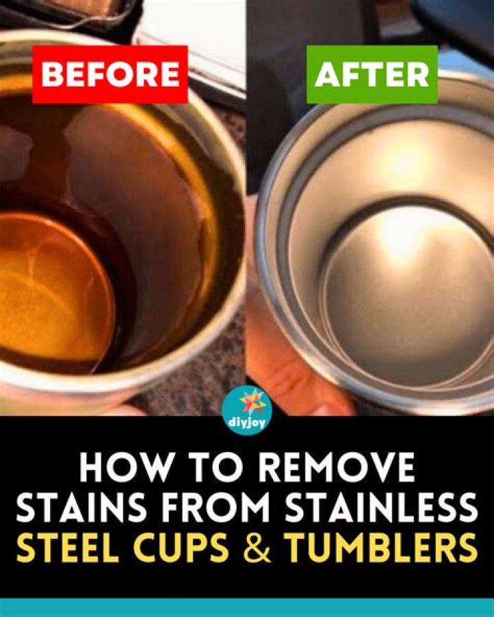 How do you remove iron stains from stainless steel