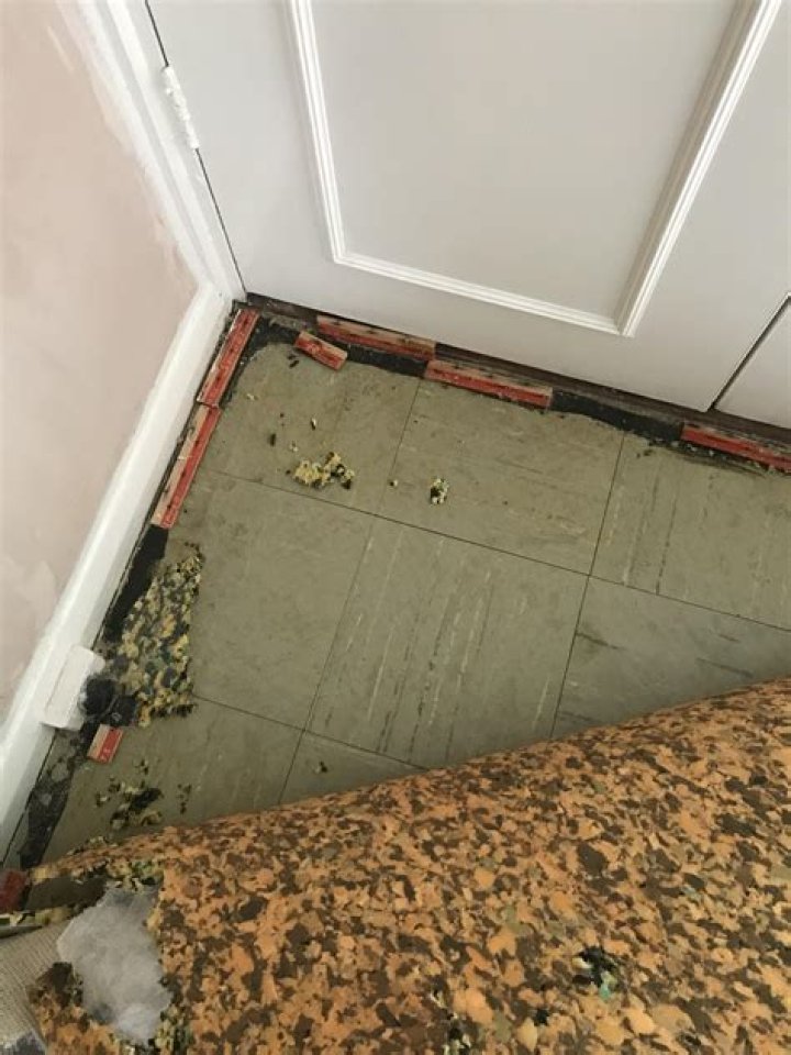 How do you remove old asbestos floor tiles