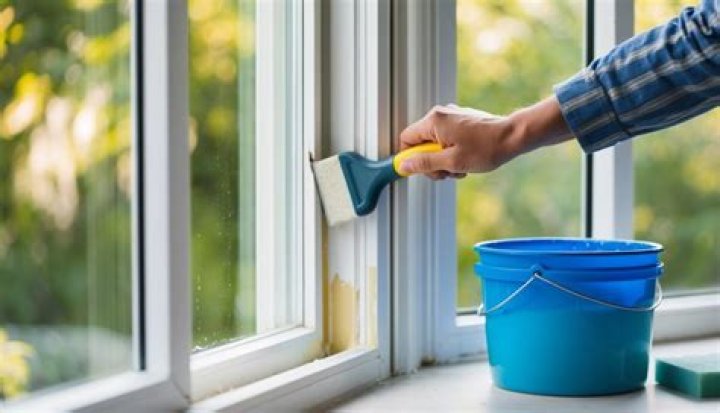 How do you remove paint from uPVC windows