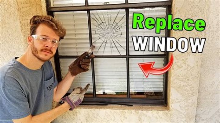 How do you replace a sliding window pane