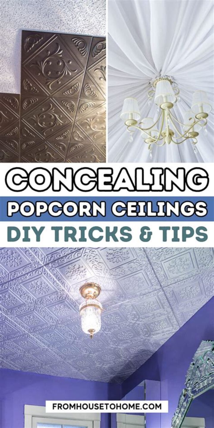 How do you scrape a popcorn ceiling without making a mess
