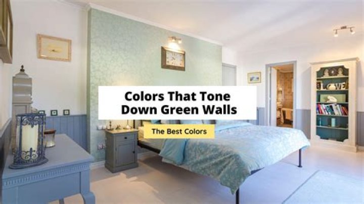 How do you tone down bright green walls