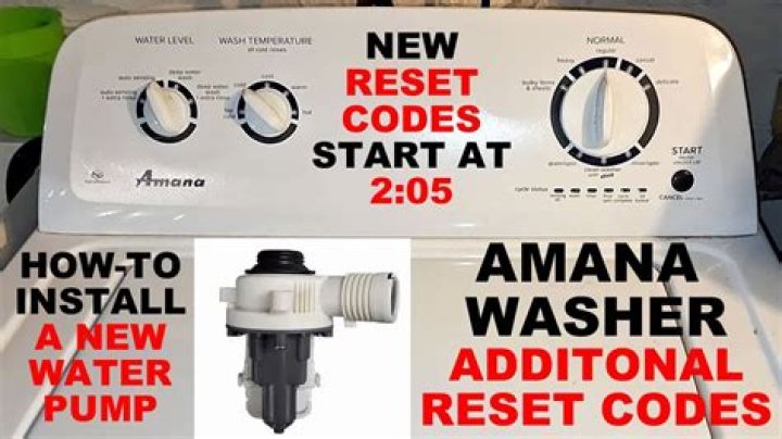 How do you troubleshoot an Amana washer